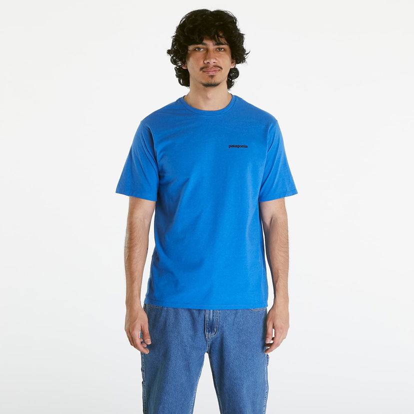 Majica kratkih rukava Patagonia P-6 Logo Responsibili-Tee Vessel Blue Plava | 38504 POLV