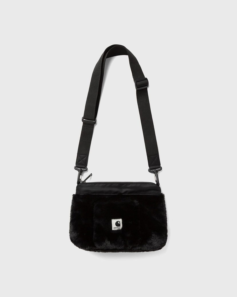 Torba za rame Carhartt WIP Olney Faux Fur Bag Crna | I035360-89.XX