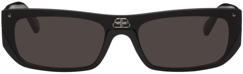 Sunčane naočale Balenciaga Black Shield Crna | BB0080S-001