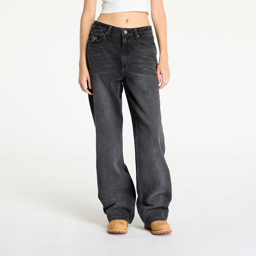 Hlače Karl Kani OG Five Pocket Straight Leg Denim Vintage Crna | 61000015