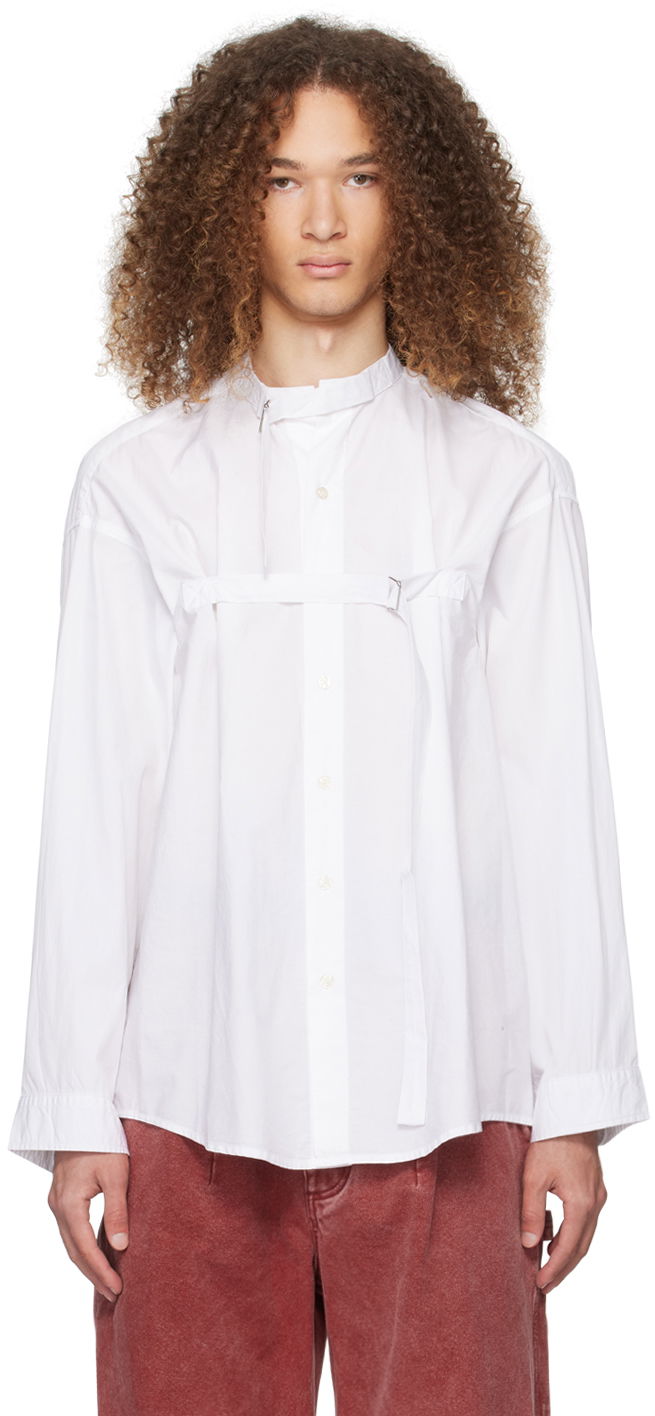 Košulja R13 R13 Cinch Strap Shirt Bijela | R13WR238-R338B