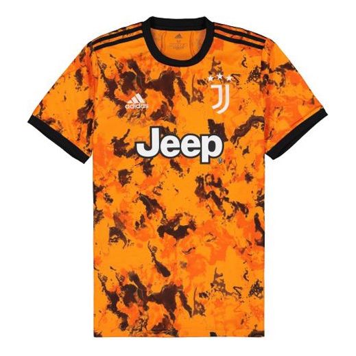 Dres adidas Originals Juventus Player Edition 20-21 Away Patchwork Print Soccer Jersey Narančasta | GE4854