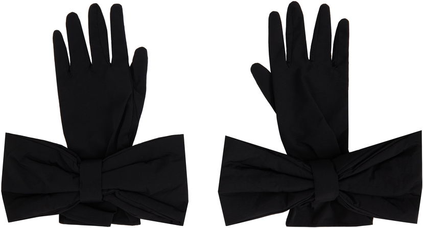 Rukavice SHUSHU/TONG SHUSHU/TONG Bow Gloves Crna | AW21AC07 PTA031