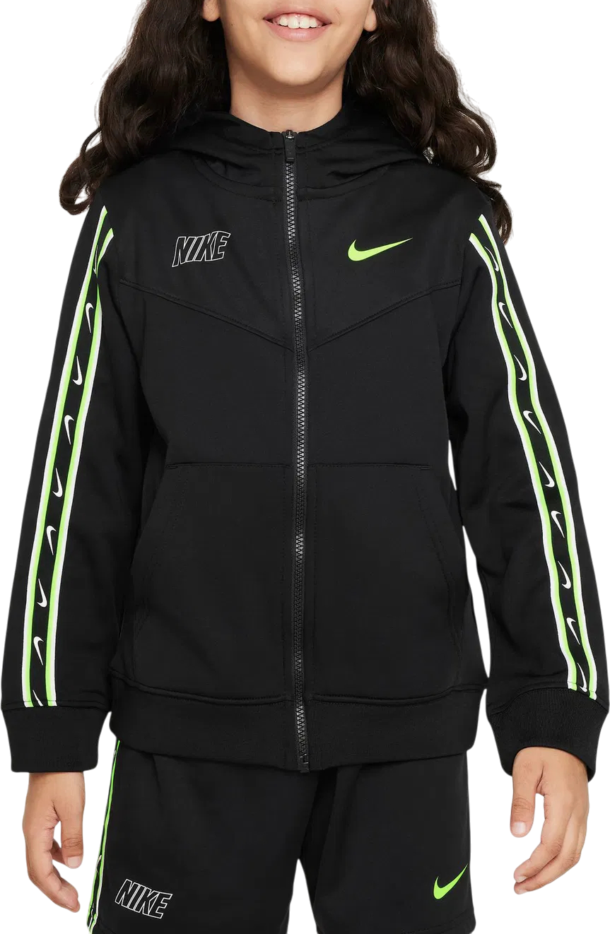 Dukserice Nike Sportswear Repeat Taped Sleeve Full-Zip Hoodie Crna | dz5622-013, 0