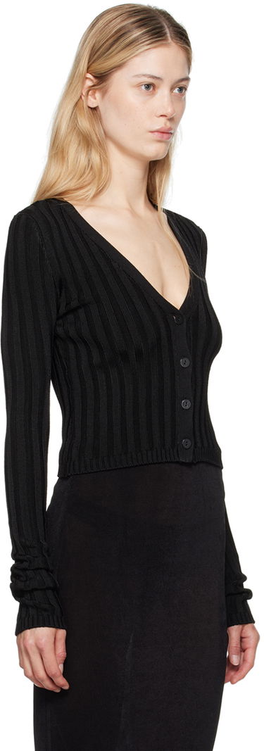 Džemper GUIZIO Guizio Slinky Rib Knit Cardigan Crna | P24108S023, 1