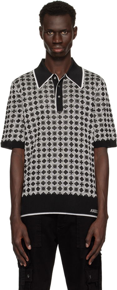 Polo majica AMIRI Amiri MA Quad Polo Crna | AMKNPO1058, 0