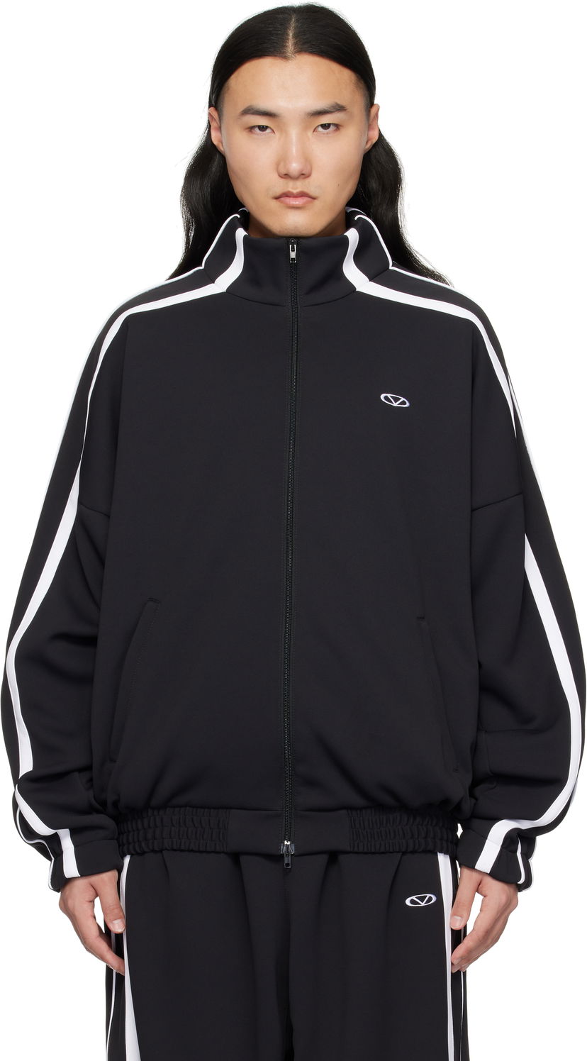 Vjetrovka VETEMENTS Vetements Oval Logo Gym Jacket Crna | UA66JA360B