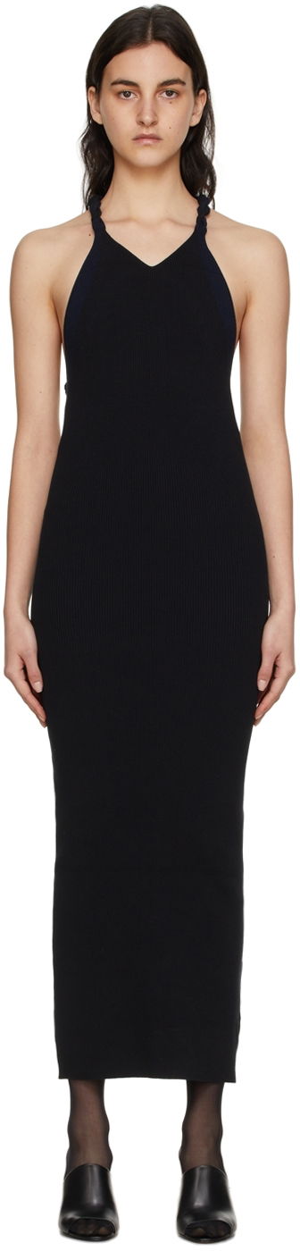 Haljina Dion Lee Cotton Midi Halter Dress Crna | A7577S22