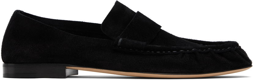 Tenisice i cipele The Row The Row Soft Suede Loafers Crna | F1626-L305
