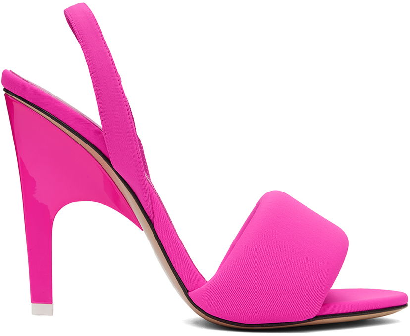 Njega cipela The Attico Attico Rem Heeled Slingback Sandals Ružičasta | 236WS522 E075
