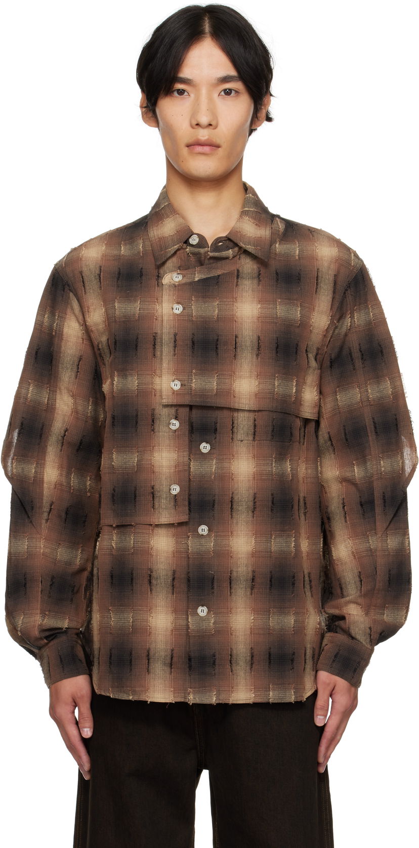 Košulja Andersson Bell Andersson Bell Check Layered Shirt Smeđa | atb1337m