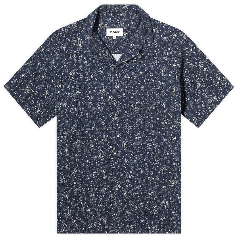 Košulja YMC Malick Vacation Shirt With Floral Pattern Plava | P2WMQ-40