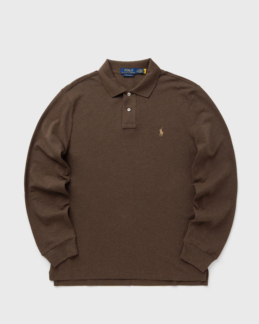 Polo majica Polo by Ralph Lauren Polo Ralph Lauren Long Sleeve Polo Shirt Smeđa | 710680790144