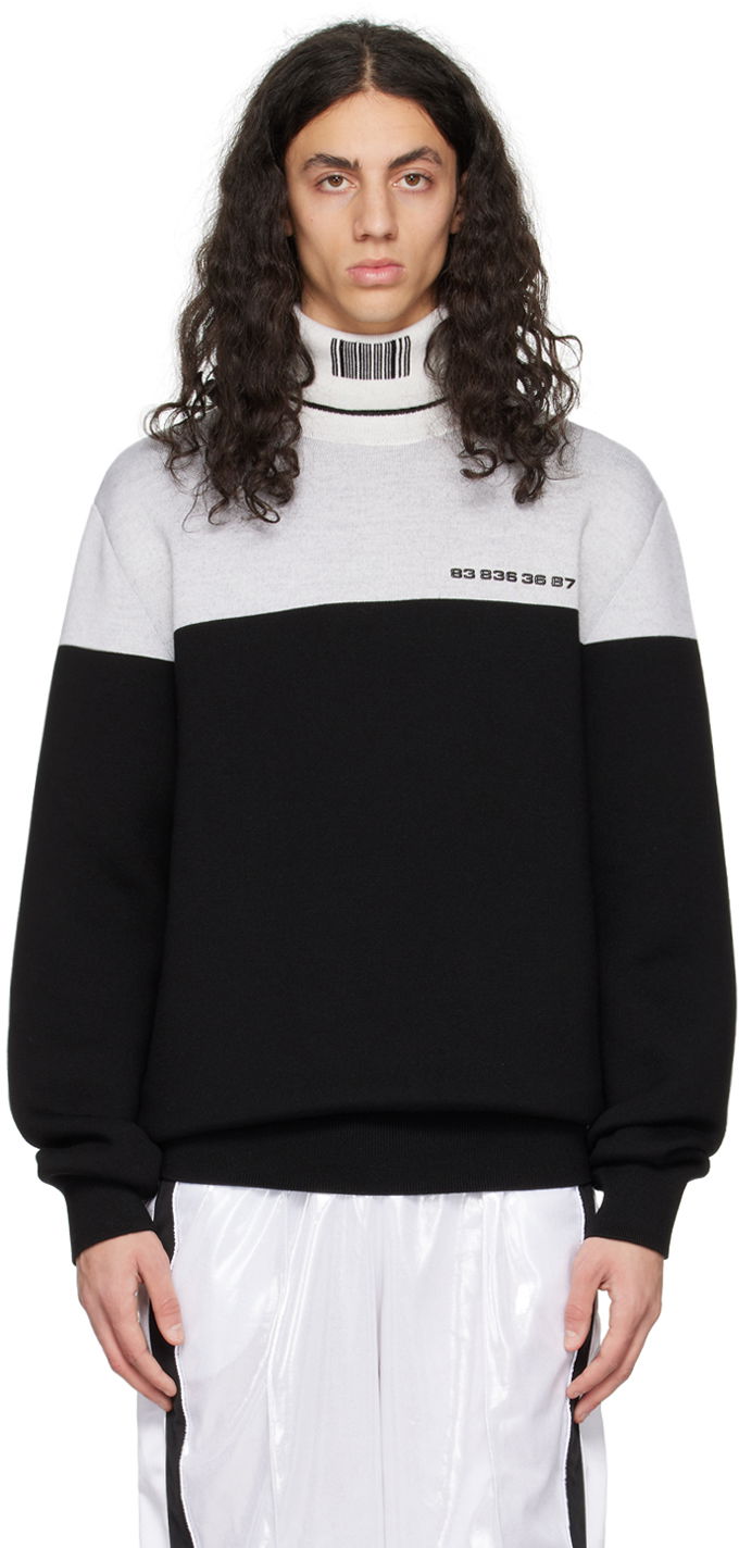 Džemper VETEMENTS Colorblocked Turtleneck Crna | VL16KN420B