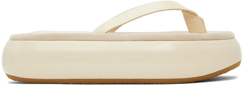 Odjeća OSOI OSOI Boat Flip Flop Platform Slides Bež | 22SS030-03-04