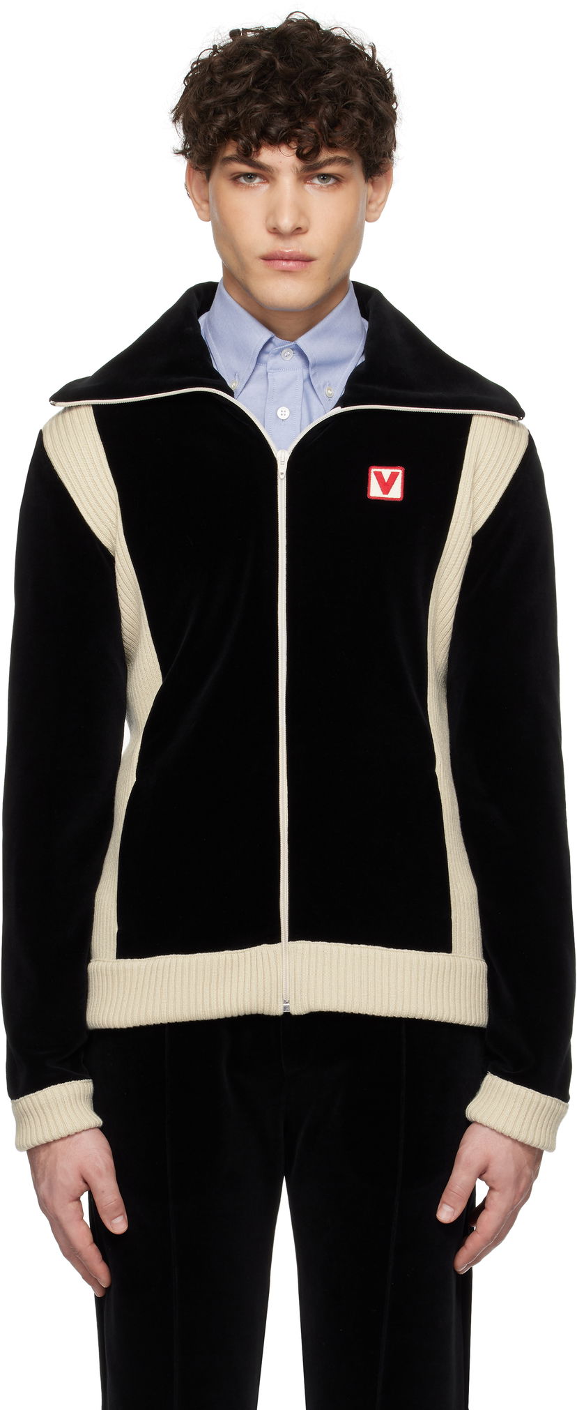Dukserice Valentino Turtleneck Jacket Crna | 6V3MF28VARA