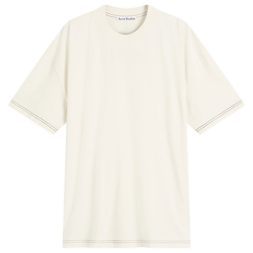 Majica kratkih rukava Acne Studios Acne Studios Eresa U Autograph Logo T-Shirt, Size X-Small Bijela | CL0388-AEG
