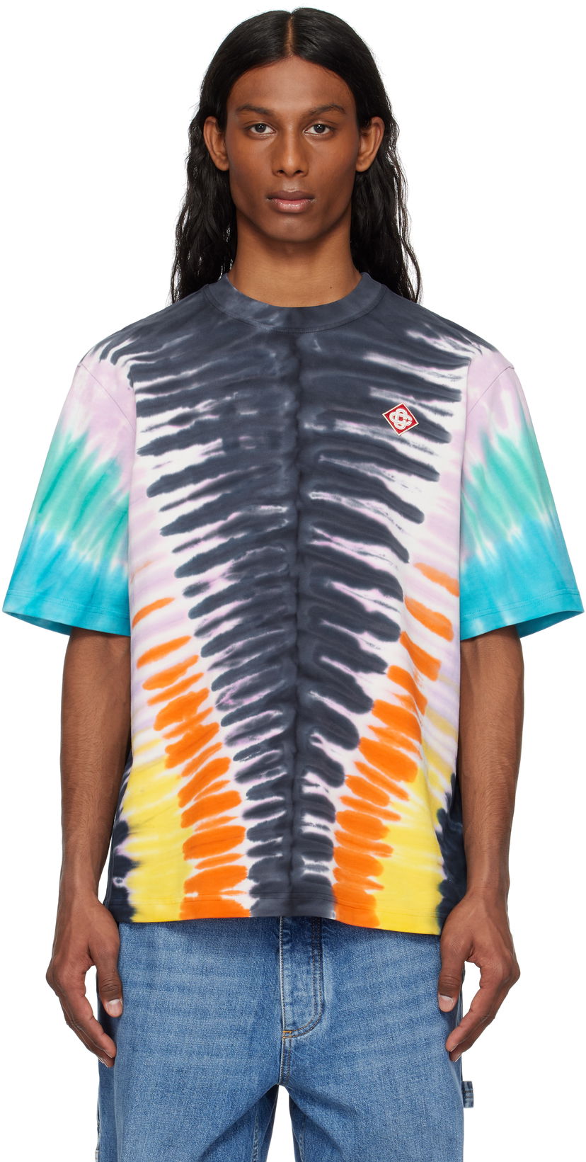 Majica kratkih rukava Casablanca Casablanca Gradient Tie Dye T-Shirt Višebojno | MS25-JTS-027-03