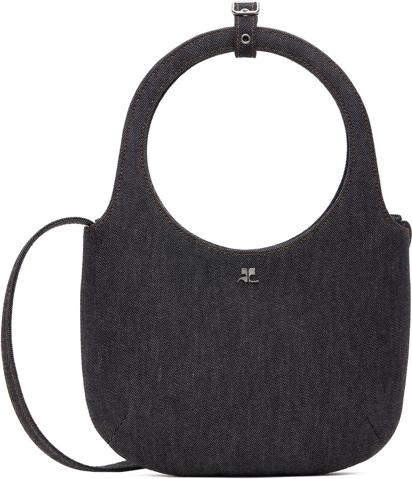 Torba za rame Courrèges Courrèges Holy Denim Shoulder Bag Tamnoplava | 125GSA102DE0036
