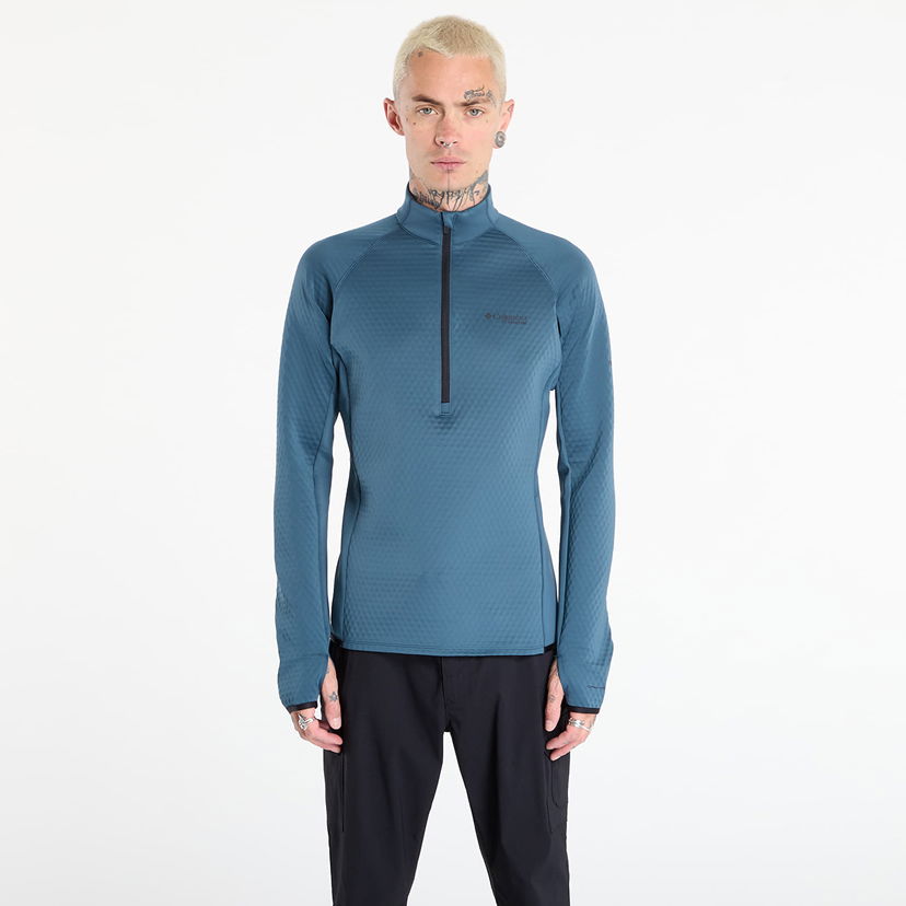 Dukserice Columbia Crystal Leaf Omni-Heat Helix Half Zip Top Plava | 2094983429
