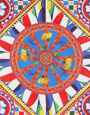 Home decor Dolce & Gabbana Intricate Geometric Wheel Print Canvas Cushion Large Onesize Višebojno | TCE003TCA97UC068, 3