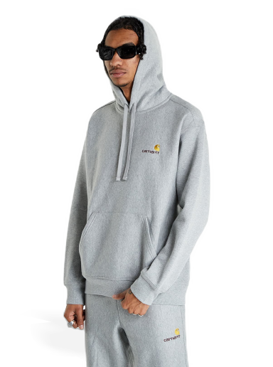 Dukserice Carhartt WIP Hooded American Script Siva | I028279.V6.XX