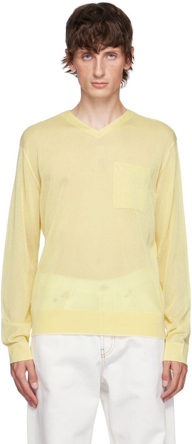Džemper Jacquemus Yellow La Casa 'La maille Paseo' Sweater Žuta | 24H246KN503-2368