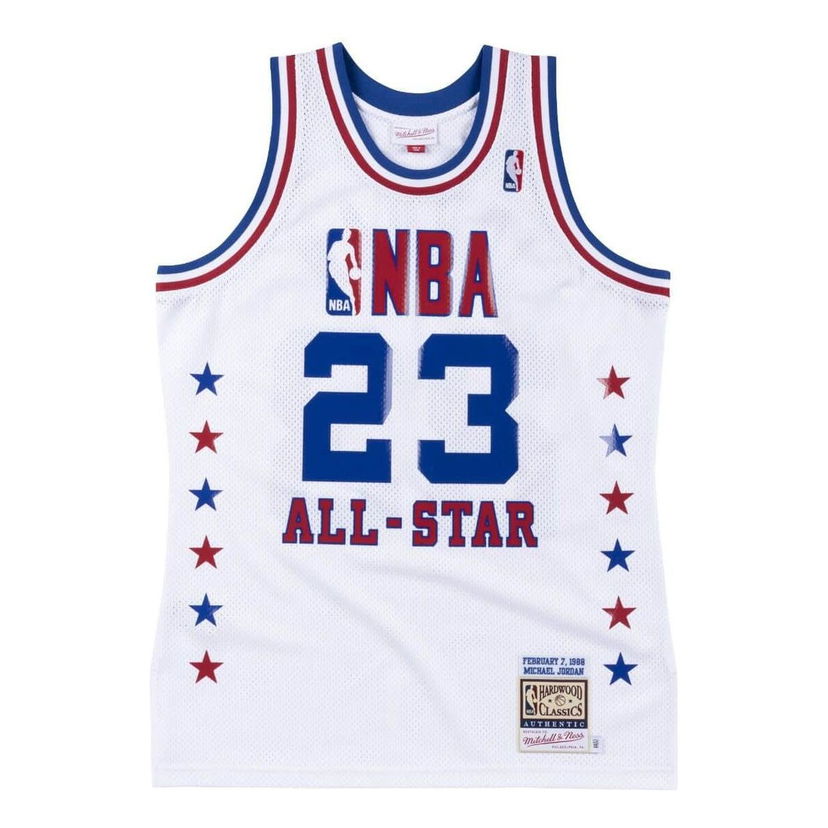 Majica bez rukava Mitchell & Ness NBA All-Star East 1988 'Michael Jordan 23' Jersey Bijela | BA67NR-ASE-W-FK6