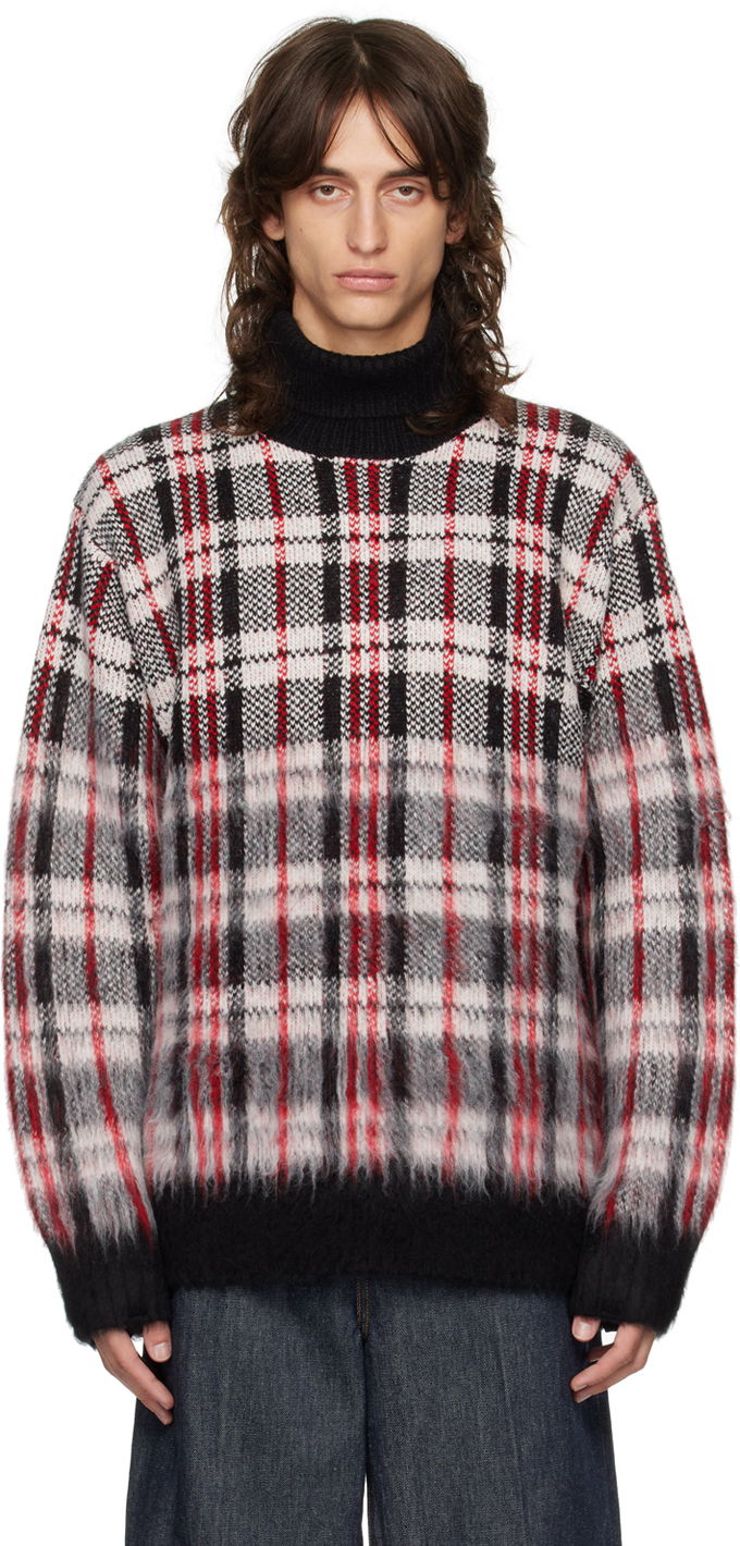 Džemper Helmut Lang Helmut Lang Brushed Plaid Turtleneck Sweater Višebojno | O06HW798