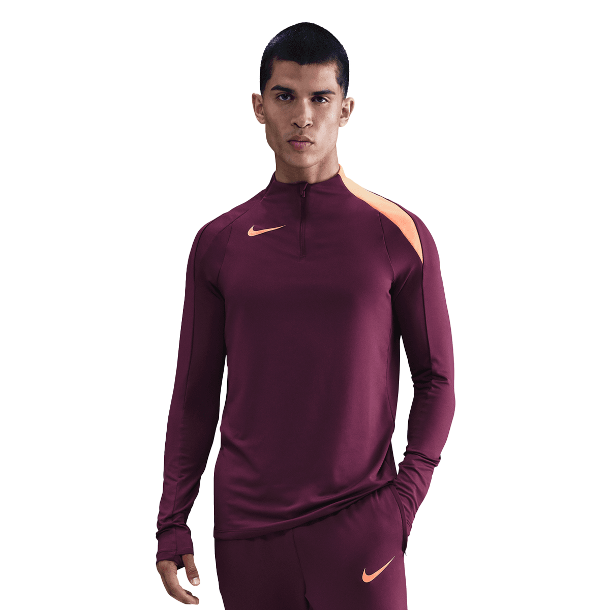 Dukserice Nike Dri-FIT Strike Drill Top Tamnocrvena | HV6402-610, 0