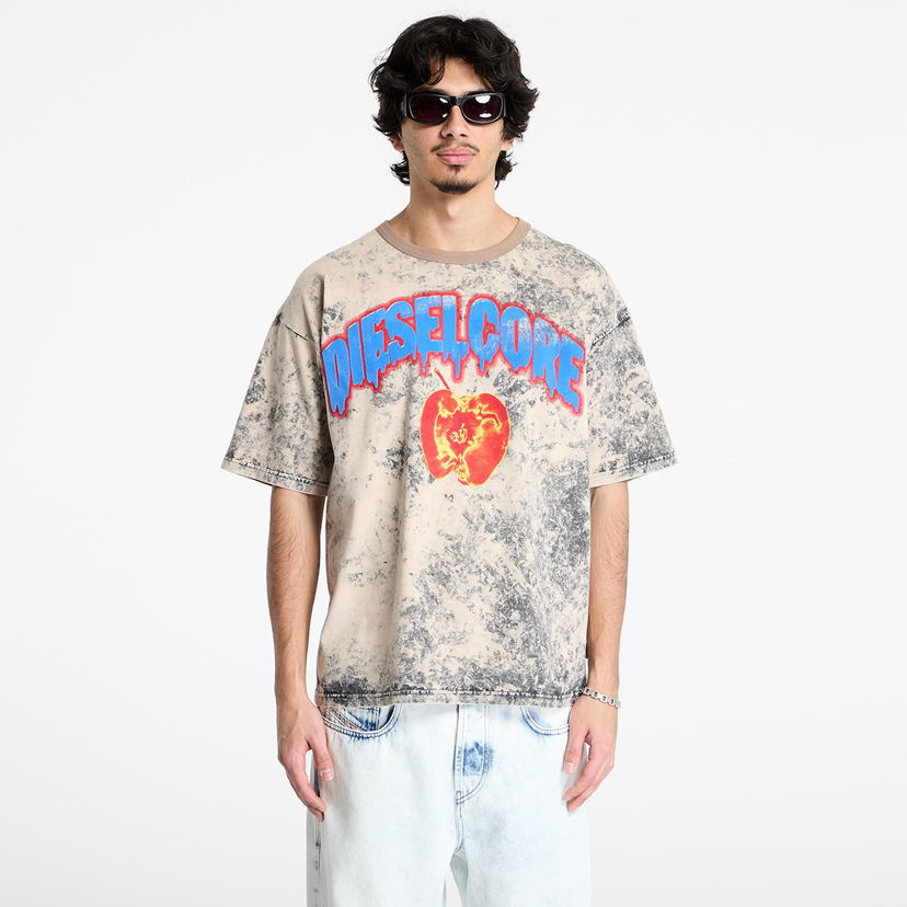 Majica kratkih rukava Diesel Diesel T-Boxt-R9 Graphic T-Shirt Bež | A16164_0GIAR Grey