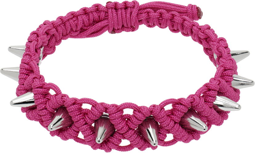 Narukvica We11done We11done Handmade Studded Bracelet Ružičasta | WD-AJ0-25-599-U-PK
