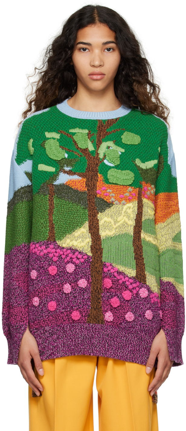 Džemper Stella McCartney Tree Of Life Knit Sweater Višebojno | 6K03373S2384