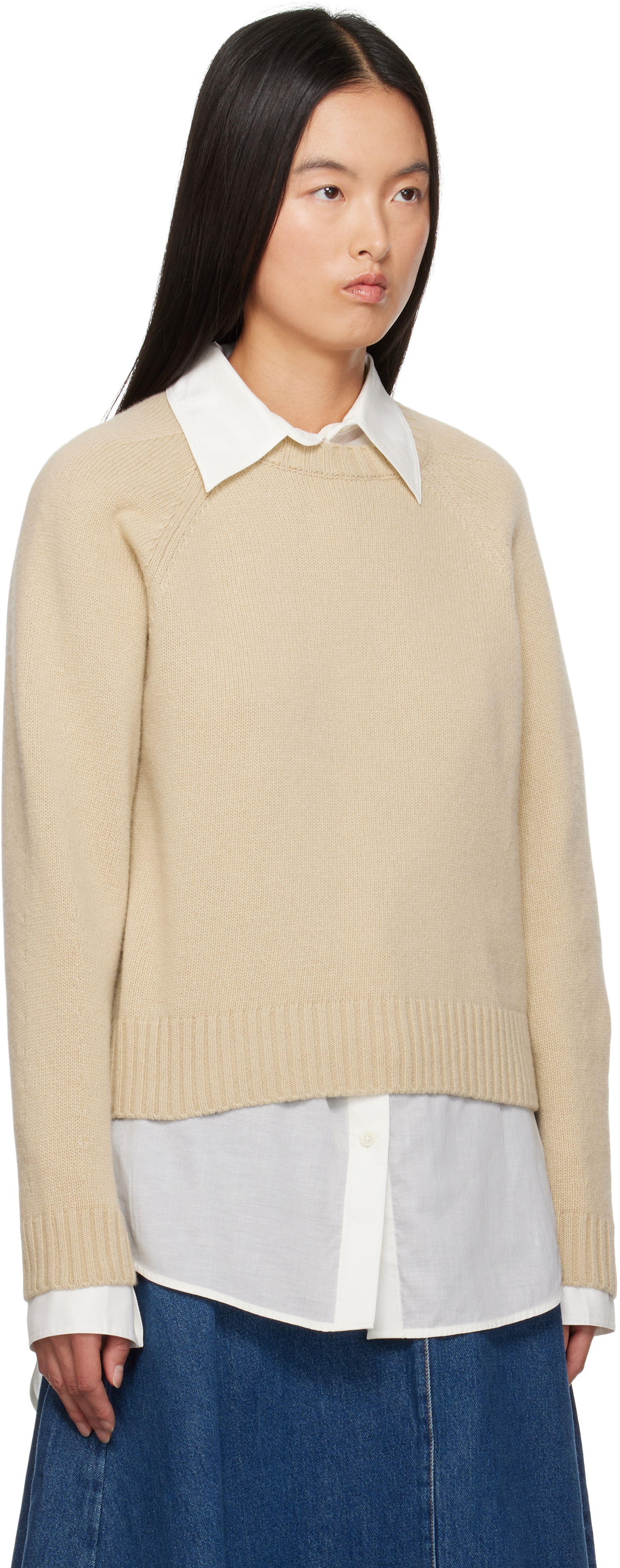 Džemper Max Mara Weekend Max Mara Gabbia Wool Sweater Bež | 2425366162600 MM12149, 1