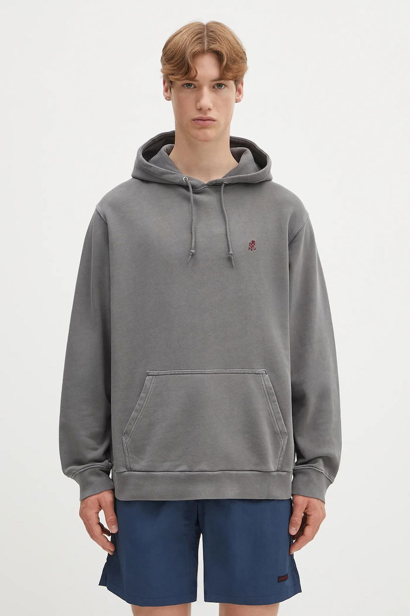 Dukserice GRAMICCI Gramicci One Point Hooded Sweatshirt Siva | G307.FT
