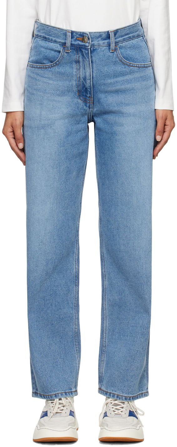 Jeans ADER ERROR Straight-Leg Jeans Plava | BMSGFYJE0101SB