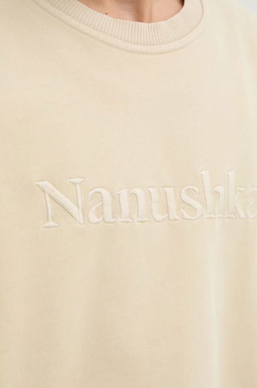 Dukserice Nanushka Remy Applique Sweatshirt Bež | NU24CRSH00273, 4