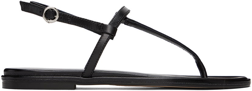 Dodaci Aeyde Aeyde Nala Leather Thong Sandals Crna | A11-FS-TTTR08FL48-SS24-800-007