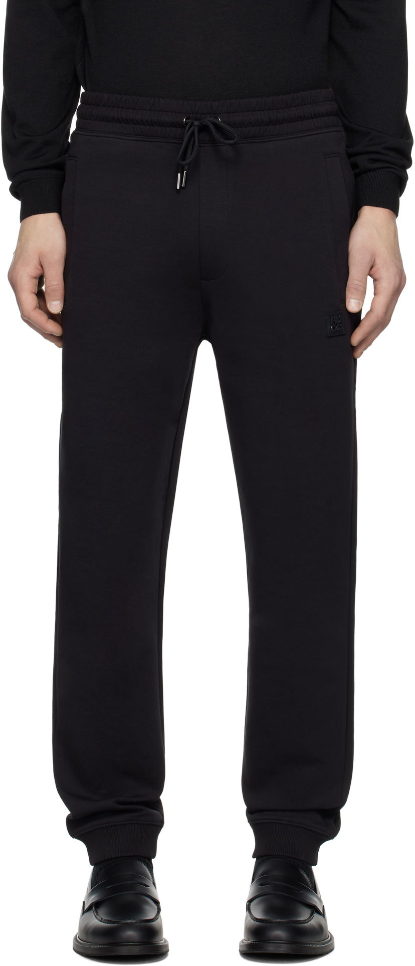 Trenirka BOSS Stacked Logo Tracksuit Sweatpants Crna | 50533695