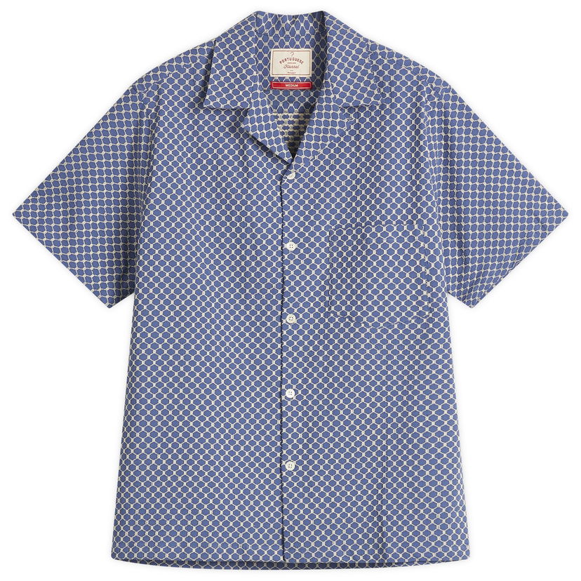 Košulja Portuguese Flannel Flannel Vacation Shirt Plava | SS25-059-SKB