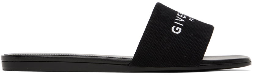 Odjeća Givenchy Givenchy 4G Flat Sandals Crna | BE306FE1PU001