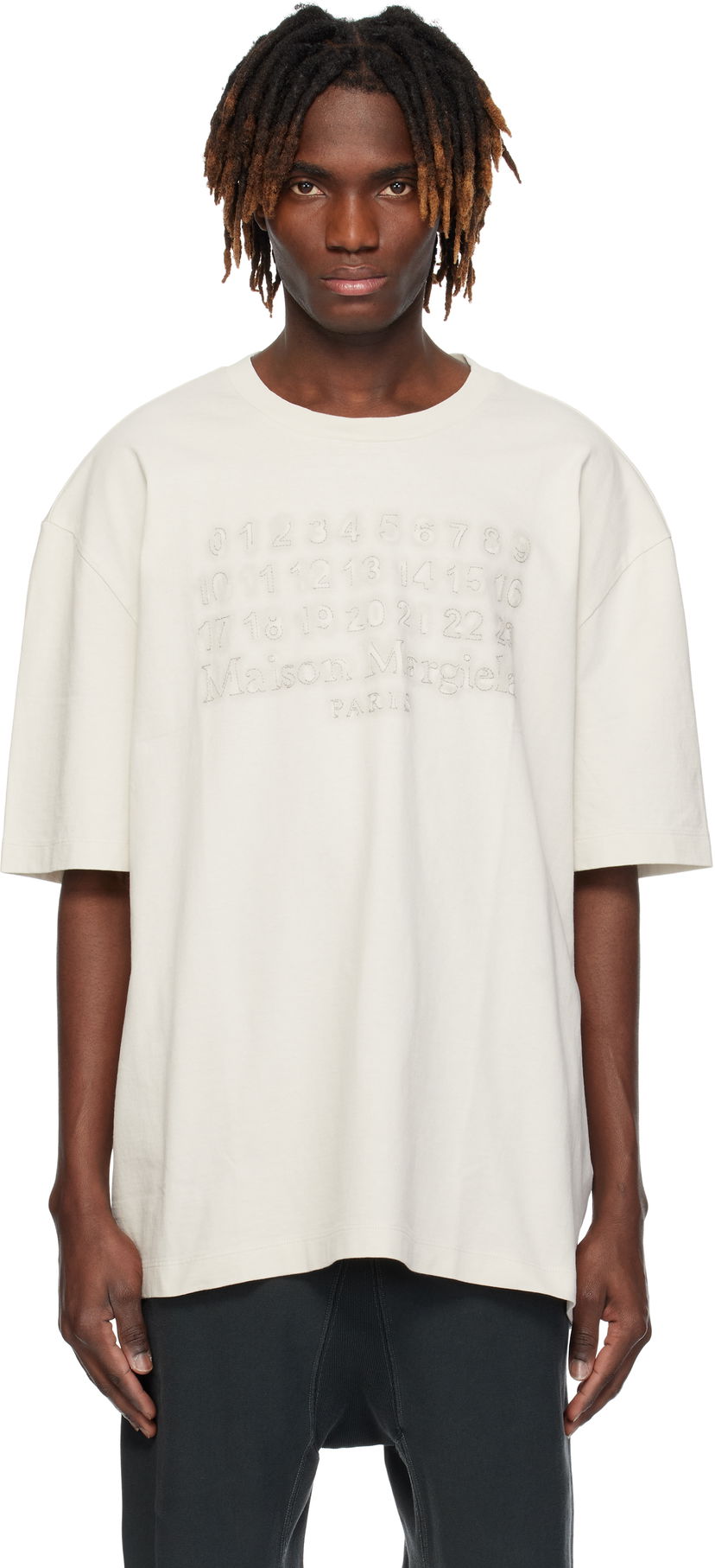 Majica kratkih rukava Maison Margiela Maison Margiela Embroidered Logo T-Shirt Bijela | S50GC0705 S24567