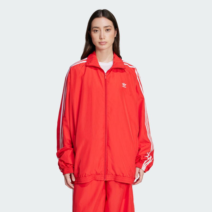 Vjetrovka adidas Performance Adilenium Season 3 Oversized Track Jacket Crvena | JD3393