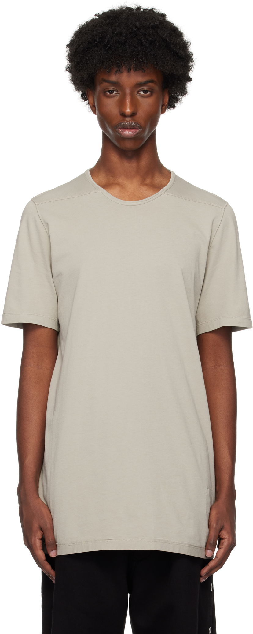 Majica kratkih rukava Rick Owens Level T-shirt Siva | DU02D2250 RNP