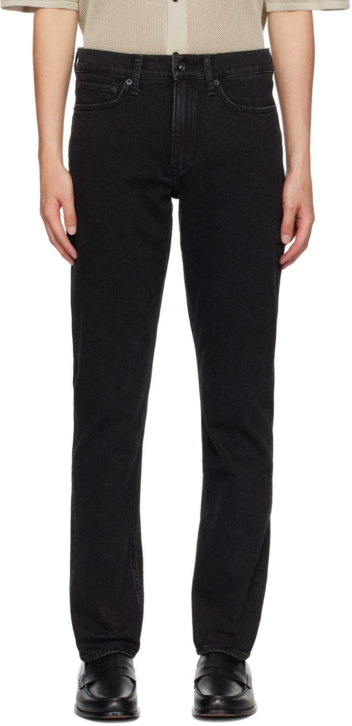 Jeans rag & bone Fit 2 Slim-Fit Jeans Crna | MED23S1223FDWB