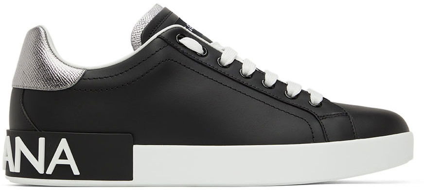 Tenisice i cipele Dolce & Gabbana Black Portofino Sneakers Crna | CS1760AH527, 0