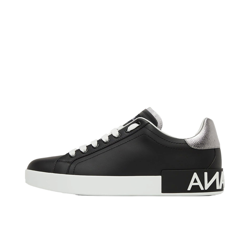 Tenisice i cipele Dolce & Gabbana Black Portofino Sneakers Crna | CS1760AH527
