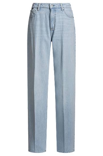 Jeans BOSS Boyfriend Fit Rigid Denim Jeans Plava | 50538631