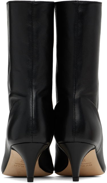 Tenisice i cipele BY FAR Lysander Leather Kitten Heel Boots Crna | MWFBO068LL028BK001PL, 1