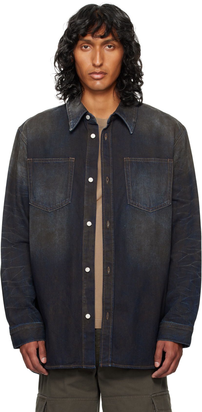 Košulja Acne Studios Denim Shirt Plava | CB0081
